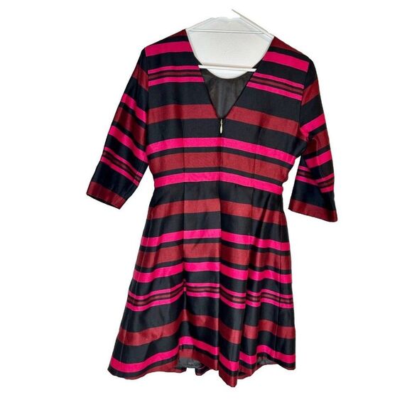 Draper James Collection Cabernet Stripe Dress Size 8 - Picture 3 of 11